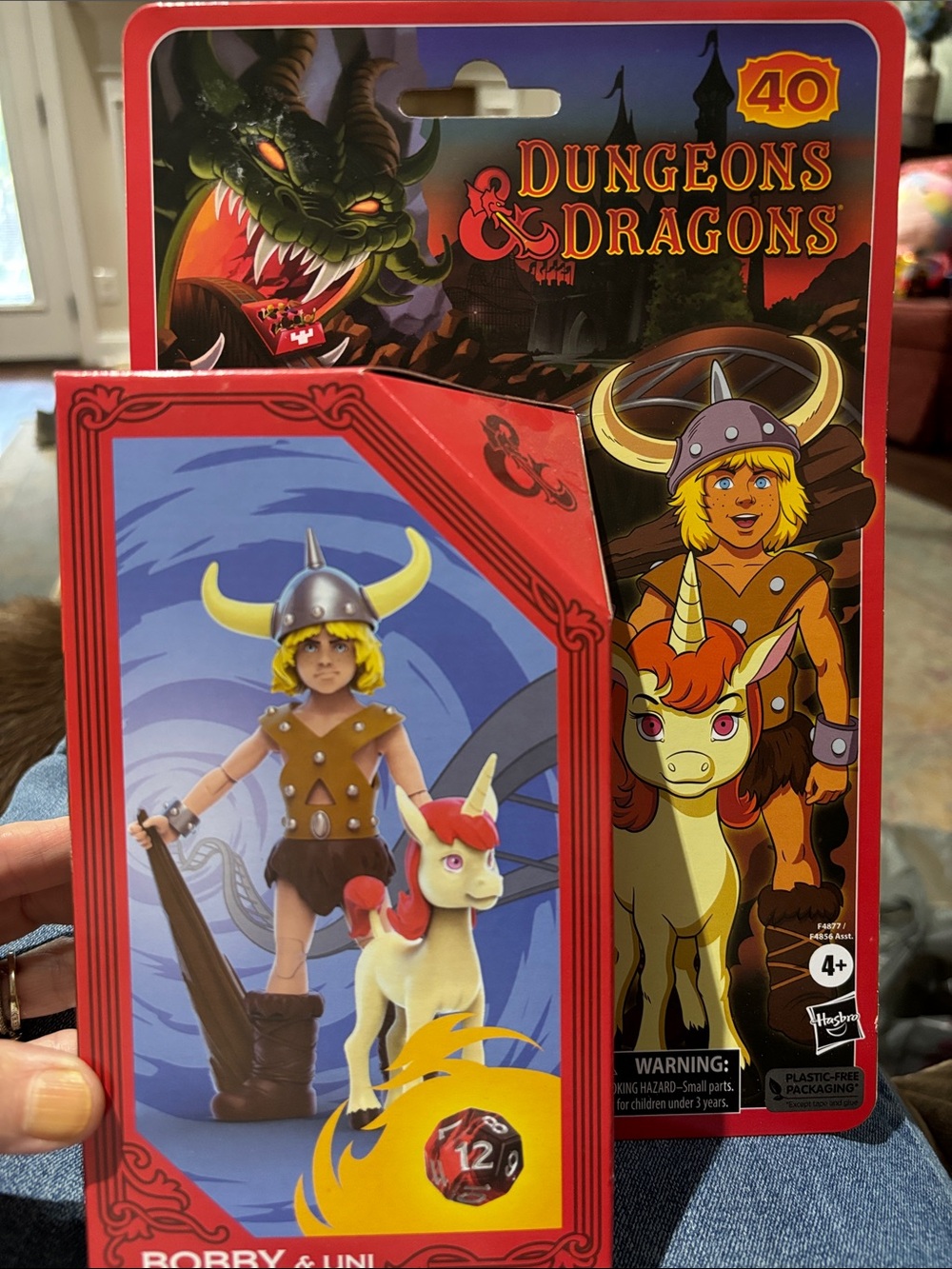 Dungeons & Dragons Bobby & Uni Figure Set - Red, Yellow, Brown